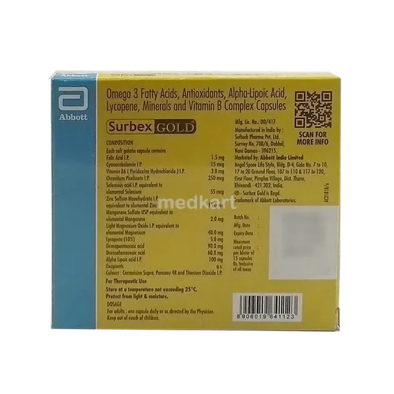 surbex gold capsule 15's